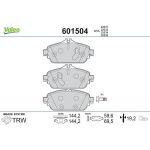Valeo 601504 Bremsbelagsatz, Scheibenbremse