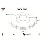 FTE 9082730 Bremsscheibe COATED RANGE FTE 9082730 Bremsscheibe COATED RANGE