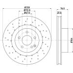 Bremsscheibe 8DD 355 106-851 Bremsscheibe 8DD 355 106-851