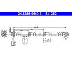 ATE 24.5286-0660.3 Bremsschlauch ATE 24.5286-0660.3 Bremsschlauch