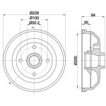 Bremstrommel 8DT 355 301-551 Bremstrommel 8DT 355 301-551