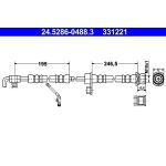 ATE 24.5286-0488.3 Bremsschlauch ATE 24.5286-0488.3 Bremsschlauch