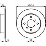 Bremsscheibe 0 986 478 564 Bremsscheibe 0 986 478 564