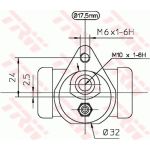 TRW BWC157 Radbremszylinder TRW BWC157 Radbremszylinder