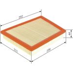 BOSCH F 026 400 460 Luftfilter BOSCH F 026 400 460 Luftfilter