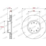 Bremsscheibe DDF2782C