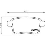 Bremsbelagsatz, Scheibenbremse 8DB 355 020-641 Bremsbelagsatz, Scheibenbremse 8DB 355 020-641