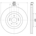 Bremsscheibe 8DD 355 122-321