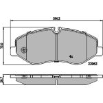 Metzger 1170895 Bremsbelagsatz, Scheibenbremse