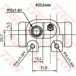 TRW BWF125 Radbremszylinder TRW BWF125 Radbremszylinder