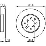 Bremsscheibe 0 986 478 889