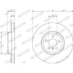 Bremsscheibe DDF2042LC-1 Bremsscheibe DDF2042LC-1