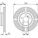BOSCH 0 986 479 489 Bremsscheibe BOSCH 0 986 479 489 Bremsscheibe