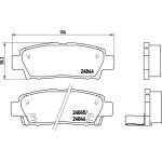 Brembo P 83 111 Bremsbelagsatz, Scheibenbremse PRIME LINE Brembo P 83 111 Bremsbelagsatz, Scheibenbremse PRIME LINE