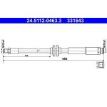 Bremsschlauch 24.5112-0463.3 Bremsschlauch 24.5112-0463.3
