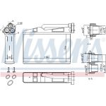 Wärmetauscher, Innenraumheizung 70530 Wärmetauscher, Innenraumheizung 70530