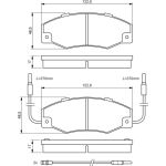 BOSCH 0 986 460 953 Bremsbelagsatz, Scheibenbremse BOSCH 0 986 460 953 Bremsbelagsatz, Scheibenbremse