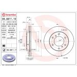 Brembo 09.A911.11 Bremsscheibe PRIME LINE - UV Coated Brembo 09.A911.11 Bremsscheibe PRIME LINE - UV Coated