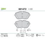 Valeo 601472 Bremsbelagsatz, Scheibenbremse Valeo 601472 Bremsbelagsatz, Scheibenbremse