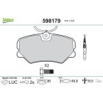 Valeo 598179 Bremsbelagsatz, Scheibenbremse Valeo 598179 Bremsbelagsatz, Scheibenbremse
