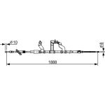BOSCH 1 987 482 532 Seilzug, Feststellbremse BOSCH 1 987 482 532 Seilzug, Feststellbremse