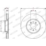 Ferodo DDF2817C-1 Bremsscheibe PREMIER Ferodo DDF2817C-1 Bremsscheibe PREMIER
