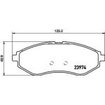 Bremsbelagsatz, Scheibenbremse 8DB 355 011-251 Bremsbelagsatz, Scheibenbremse 8DB 355 011-251