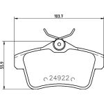 Bremsbelagsatz, Scheibenbremse 8DB 355 014-531