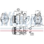 Nissens 89039 Kompressor, Klimaanlage FIRST FIT