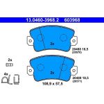 ATE 13.0460-3968.2 Bremsbelagsatz, Scheibenbremse ATE 13.0460-3968.2 Bremsbelagsatz, Scheibenbremse