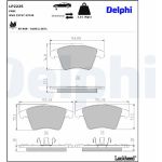 Delphi LP2225 Bremsbelagsatz, Scheibenbremse Delphi LP2225 Bremsbelagsatz, Scheibenbremse