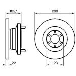 BOSCH 0 986 478 885 Bremsscheibe