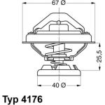 Thermostat, Kühlmittel 4176.85D