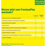 MANN-FILTER FP 29 005 Innenraumfilter FreciousPlus Aktivkohlefilter mit Polyphenol, antibakteriell, Feinstaubfilter (PM 2.5)
