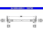ATE 24.5205-0205.3 Bremsschlauch