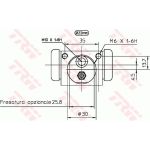 TRW BWH397 Radbremszylinder