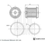 Hydraulikfilter, Automatikgetriebe ADBP210101