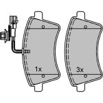 Metzger 1170776 Bremsbelagsatz, Scheibenbremse