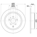 Hella 8DD 355 104-461 Bremsscheibe