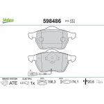 Valeo 598486 Bremsbelagsatz, Scheibenbremse