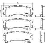 Brembo P 56 017 Bremsbelagsatz, Scheibenbremse PRIME LINE Brembo P 56 017 Bremsbelagsatz, Scheibenbremse PRIME LINE
