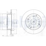 Delphi BG3983 Bremsscheibe