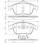 BOSCH 0 986 494 381 Bremsbelagsatz, Scheibenbremse BOSCH 0 986 494 381 Bremsbelagsatz, Scheibenbremse