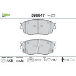 Valeo 598647 Bremsbelagsatz, Scheibenbremse Valeo 598647 Bremsbelagsatz, Scheibenbremse