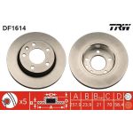 TRW DF1614 Bremsscheibe TRW DF1614 Bremsscheibe