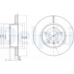 Delphi BG2860 Bremsscheibe Delphi BG2860 Bremsscheibe