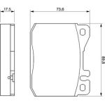 BOSCH 0 986 463 412 Bremsbelagsatz, Scheibenbremse BOSCH 0 986 463 412 Bremsbelagsatz, Scheibenbremse