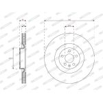 Ferodo DDF2853C Bremsscheibe PREMIER Ferodo DDF2853C Bremsscheibe PREMIER