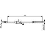 BOSCH 1 987 482 371 Seilzug, Feststellbremse BOSCH 1 987 482 371 Seilzug, Feststellbremse