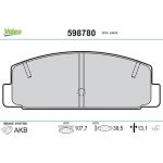 Valeo 598780 Bremsbelagsatz, Scheibenbremse Valeo 598780 Bremsbelagsatz, Scheibenbremse